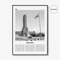 Rosario Print Black and White No 2, Rosario Wall Art, Rosario Poster, Rosario Photo, Rosario Wall Décor, Rosario Map, Argentina