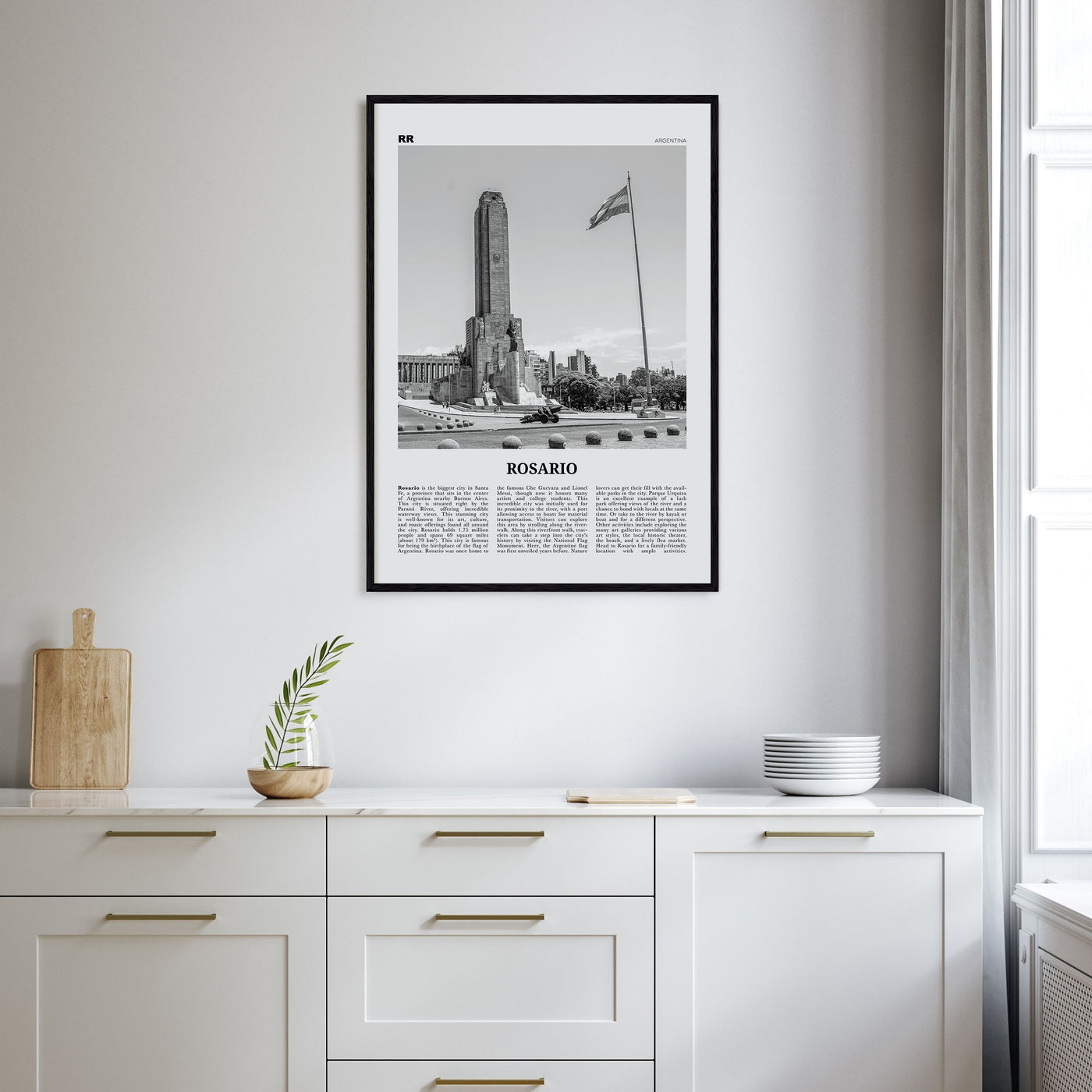 Rosario Travel B&W No 2 Poster
