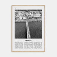 Roseau Travel B&W Poster