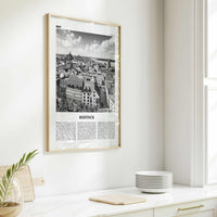 Rostock Print Black and White, Rostock Wall Art, Rostock Poster, Rostock Photo, Rostock Wall Décor, Rostock Map, Germany