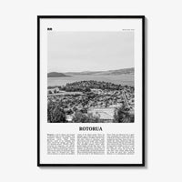 Rotorua Print Black and White, Rotorua Wall Art, Rotorua Poster, Rotorua Photo, Rotorua Wall Décor, Rotorua Map, New Zealand