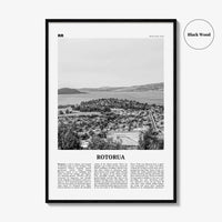 Rotorua Print Black and White, Rotorua Wall Art, Rotorua Poster, Rotorua Photo, Rotorua Wall Décor, Rotorua Map, New Zealand