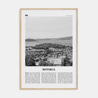 Rotorua Travel B&W Poster