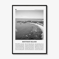 Rottnest Island Print Black and White, Rottnest Island Wall Art, Rottnest Island Poster, Rottnest Island Photo, Australia