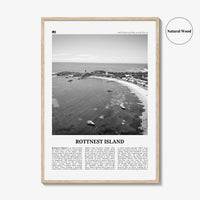 Rottnest Island Print Black and White, Rottnest Island Wall Art, Rottnest Island Poster, Rottnest Island Photo, Australia