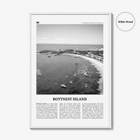 Rottnest Island Print Black and White, Rottnest Island Wall Art, Rottnest Island Poster, Rottnest Island Photo, Australia