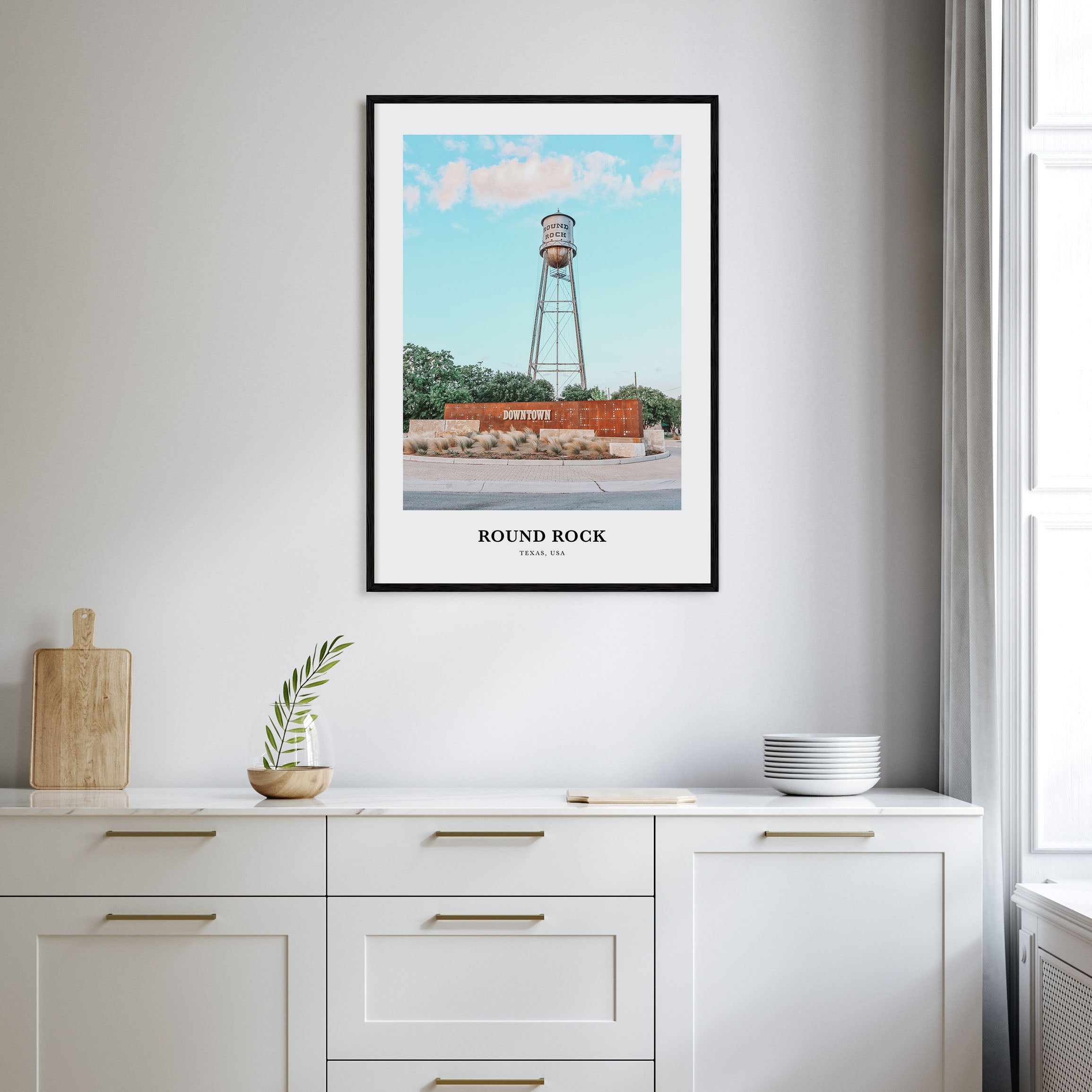 Round Rock Portrait Color Poster