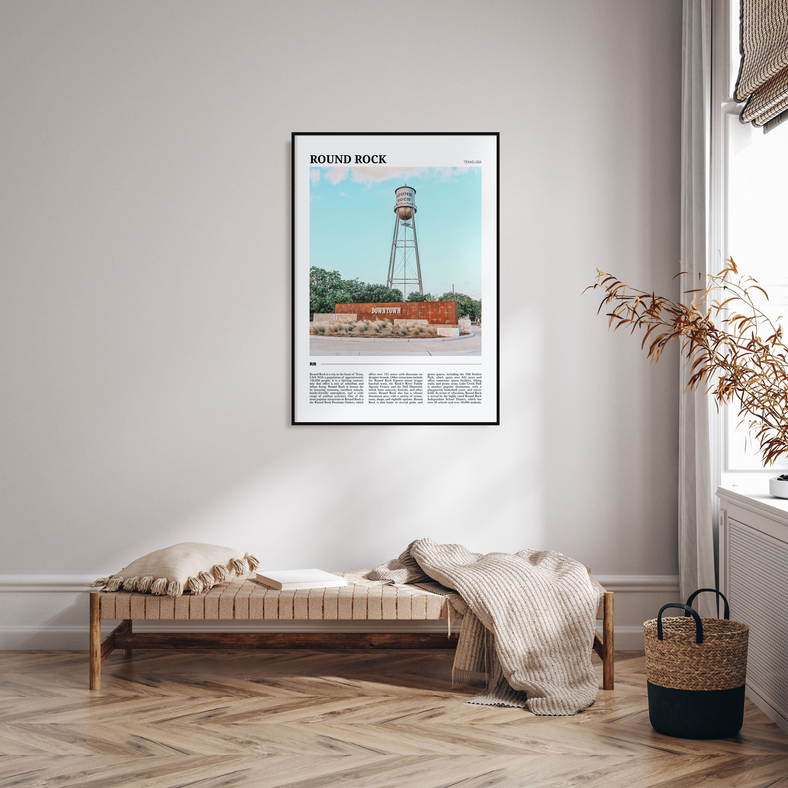 Round Rock Travel Color Poster