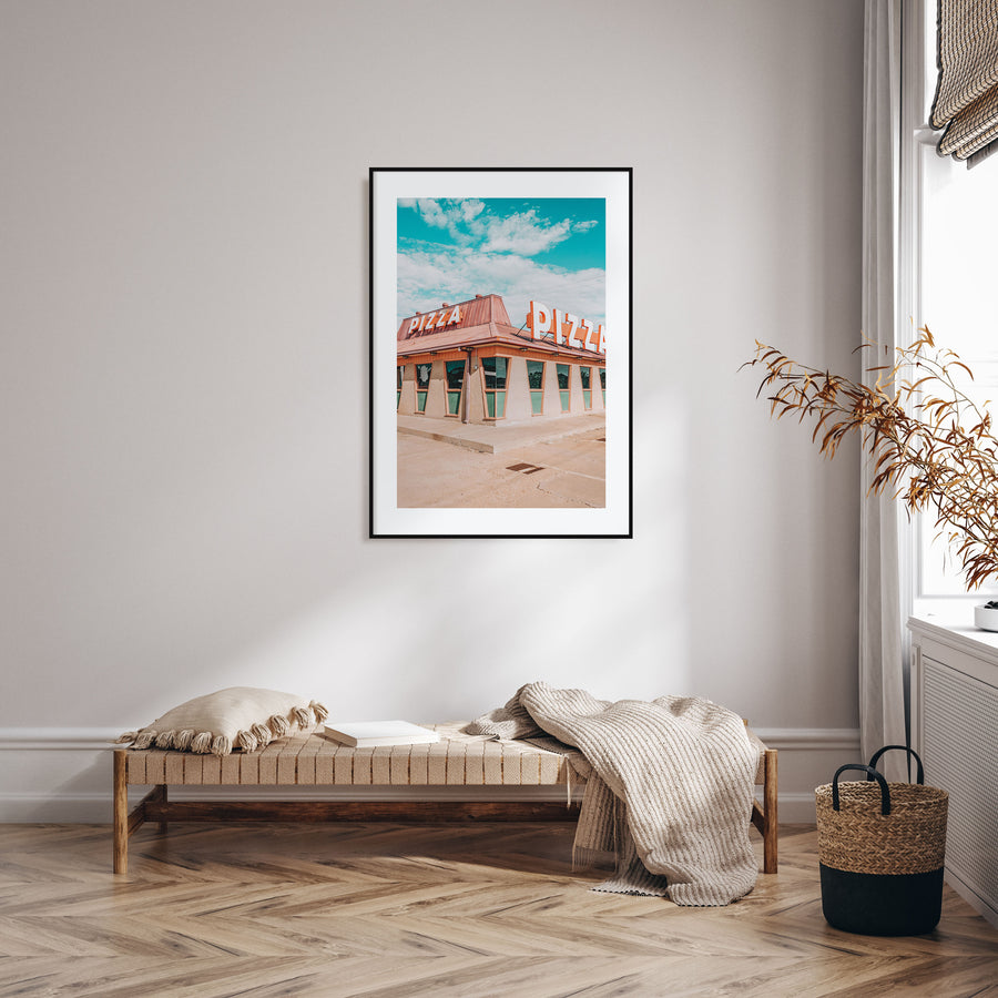 Route 66 Pizza Photo Color Poster
