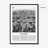 Rovaniemi Print Black and White, Rovaniemi Wall Art, Rovaniemi Poster, Rovaniemi Photo, Rovaniemi Wall Décor, Rovaniemi Map, Finland
