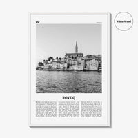 Rovinj Print Black and White, Rovinj Wall Art, Rovinj Poster, Rovinj Photo, Rovinj Wall Décor, Croatia, Hrvatska, Travel Poster Print
