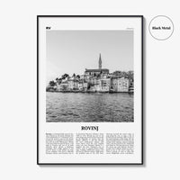 Rovinj Print Black and White, Rovinj Wall Art, Rovinj Poster, Rovinj Photo, Rovinj Wall Décor, Croatia, Hrvatska, Travel Poster Print