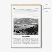 Roys Peak Print Black and White, Roys Peak Wall Art, Roys Peak Poster, Roys Peak Photo, New Zealand