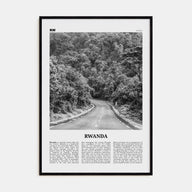 Rwanda Travel B&W Poster