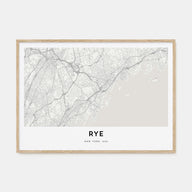 Rye Map Landscape Poster