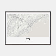 Rye Map Landscape Poster