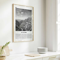 Sa Calobra Print Black and White, Sa Calobra Wall Art, Sa Calobra Poster, Sa Calobra Photo, Sa Calobra Wall Décor, Sa Calobra Map, Spain