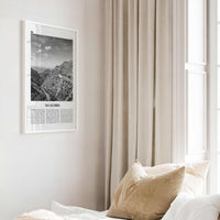 Sa Calobra Print Black and White, Sa Calobra Wall Art, Sa Calobra Poster, Sa Calobra Photo, Sa Calobra Wall Décor, Sa Calobra Map, Spain