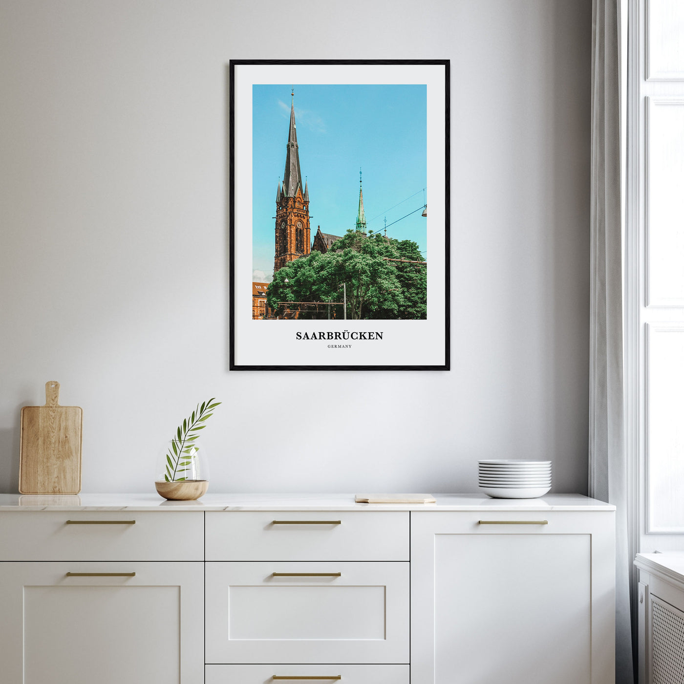 Saarbrücken Portrait Color Poster