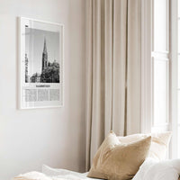 Saarbrucken Print Black and White, Saarbrücken Wall Art, Saarbrücken Poster, Saarbrücken Photo, Saarbrücken Wall Décor, Saarbrücken Map,