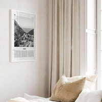 Saba Print Black and White, Saba Wall Art, Saba Poster, Saba Photo, Saba Wall Décor, Saba Map, Caribbean