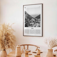 Saba Print Black and White, Saba Wall Art, Saba Poster, Saba Photo, Saba Wall Décor, Saba Map, Caribbean