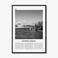 Sachsen Anhalt Print Black and White, Sachsen-Anhalt Wall Art, Sachsen-Anhalt Poster, Sachsen-Anhalt Photo, Sachsen-Anhalt Map, Germany