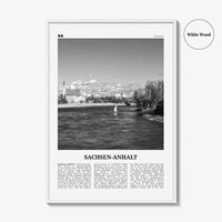 Sachsen Anhalt Print Black and White, Sachsen-Anhalt Wall Art, Sachsen-Anhalt Poster, Sachsen-Anhalt Photo, Sachsen-Anhalt Map, Germany