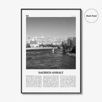 Sachsen Anhalt Print Black and White, Sachsen-Anhalt Wall Art, Sachsen-Anhalt Poster, Sachsen-Anhalt Photo, Sachsen-Anhalt Map, Germany