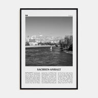 Sachsen-Anhalt Travel B&W Poster