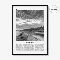 Sachsen Print Black and White, Sachsen Wall Art, Sachsen Poster, Sachsen Photo, Sachsen Wall Décor, Sachsen Map, Germany