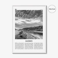 Sachsen Print Black and White, Sachsen Wall Art, Sachsen Poster, Sachsen Photo, Sachsen Wall Décor, Sachsen Map, Germany