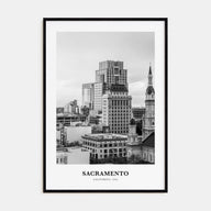 Sacramento Portrait B&W No 1 Poster