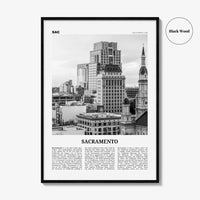 Sacramento Print Black and White No 2, Sacramento Wall Art, Sacramento Poster, Sacramento Photo, California, USA, United States