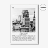 Sacramento Print Black and White No 2, Sacramento Wall Art, Sacramento Poster, Sacramento Photo, California, USA, United States