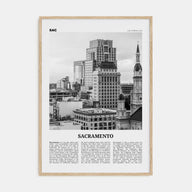 Sacramento Travel B&W No 2 Poster