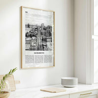 Sacramento Print Black and White No 3, Sacramento Wall Art, Sacramento Poster, Sacramento Photo, California, USA, United States