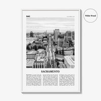 Sacramento Print Black and White No 3, Sacramento Wall Art, Sacramento Poster, Sacramento Photo, California, USA, United States