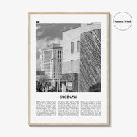 Saginaw Print Black and White, Saginaw Wall Art, Saginaw Poster, Saginaw Photo, Saginaw Map, Saginaw Wall Decor, Michigan, USA United States