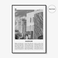 Saginaw Print Black and White, Saginaw Wall Art, Saginaw Poster, Saginaw Photo, Saginaw Map, Saginaw Wall Decor, Michigan, USA United States