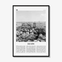Sai Gon Print Black and White, Sai Gon Wall Art, Sai Gon Poster, Sai Gon Photo, Sai Gon Wall Décor, Sai Gon Map, Vietnam