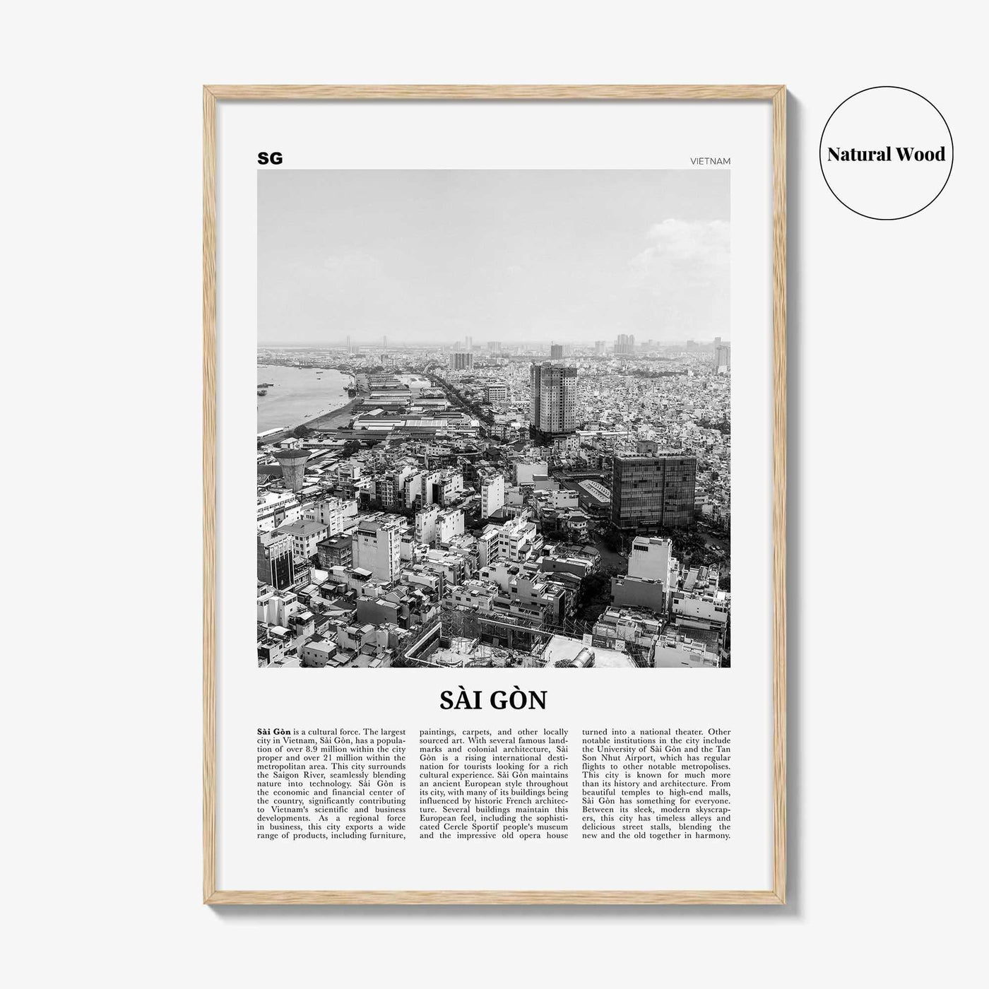 Sai Gon Print Black and White, Sai Gon Wall Art, Sai Gon Poster, Sai Gon Photo, Sai Gon Wall Décor, Sai Gon Map, Vietnam