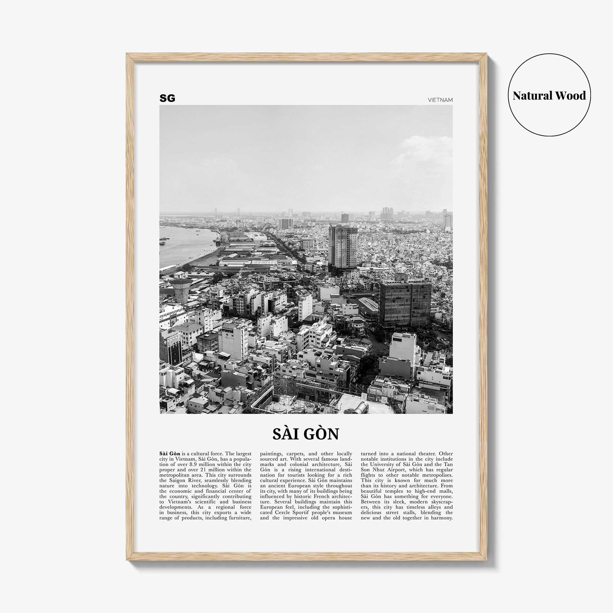 Sai Gon Print Black and White, Sai Gon Wall Art, Sai Gon Poster, Sai Gon Photo, Sai Gon Wall Décor, Sai Gon Map, Vietnam