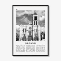 Saint Denis Print Black and White, Saint-Denis Wall Art, Saint-Denis Poster, Saint-Denis Photo, Saint-Denis Wall Décor, France