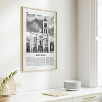 Saint Denis Print Black and White, Saint-Denis Wall Art, Saint-Denis Poster, Saint-Denis Photo, Saint-Denis Wall Décor, France