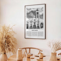 Saint Denis Print Black and White, Saint-Denis Wall Art, Saint-Denis Poster, Saint-Denis Photo, Saint-Denis Wall Décor, France