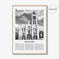 Saint Denis Print Black and White, Saint-Denis Wall Art, Saint-Denis Poster, Saint-Denis Photo, Saint-Denis Wall Décor, France
