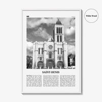 Saint Denis Print Black and White, Saint-Denis Wall Art, Saint-Denis Poster, Saint-Denis Photo, Saint-Denis Wall Décor, France