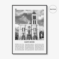 Saint Denis Print Black and White, Saint-Denis Wall Art, Saint-Denis Poster, Saint-Denis Photo, Saint-Denis Wall Décor, France