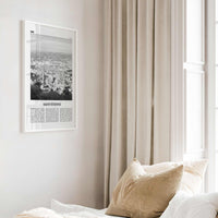 Saint Etienne Print Black and White, Saint-Étienne Wall Art, Saint-Étienne Poster, Saint-Étienne Photo, Wall Décor, Saint-Étienne Map